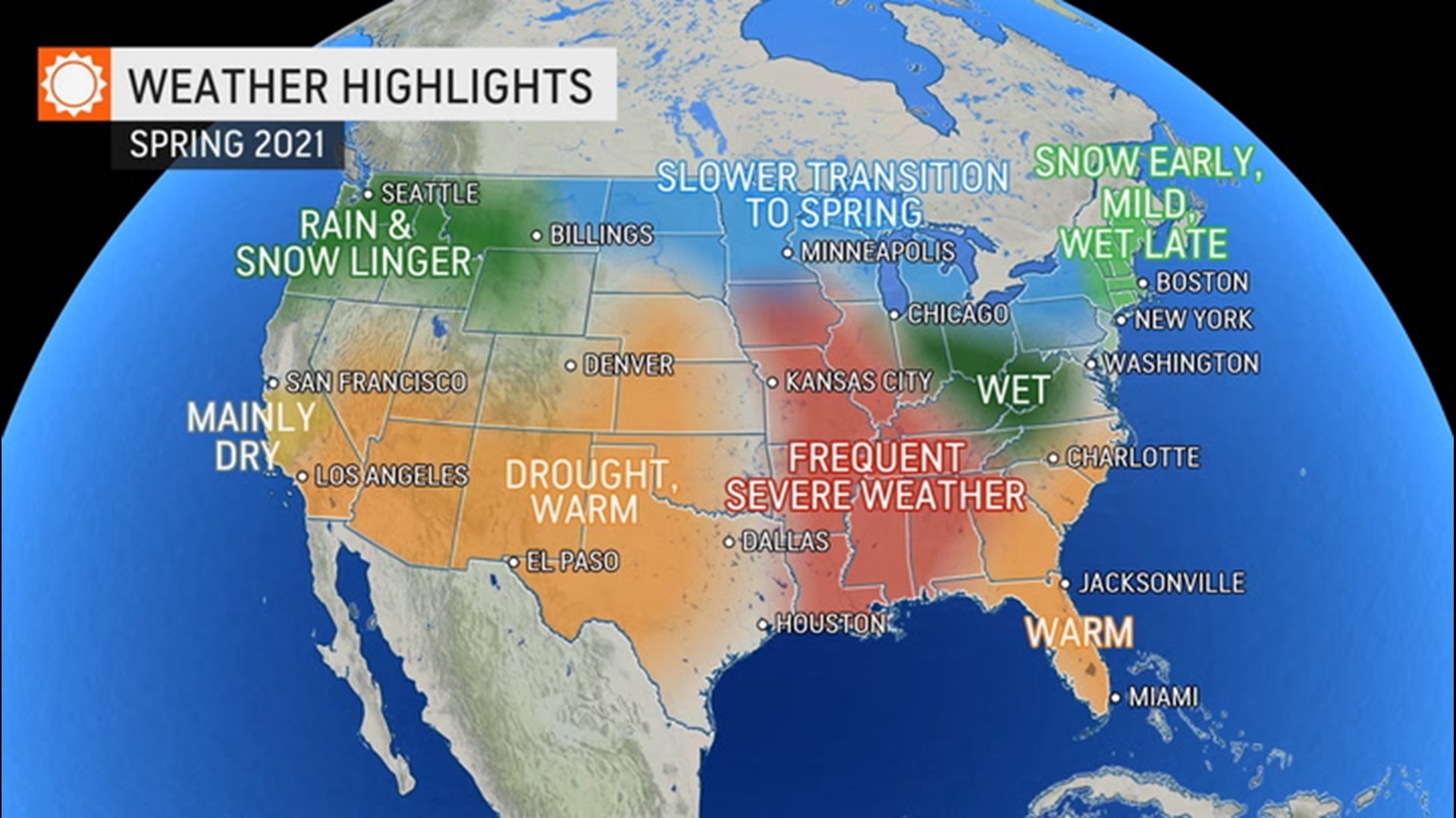 When will the winter weather end in the U.S.? A national spring