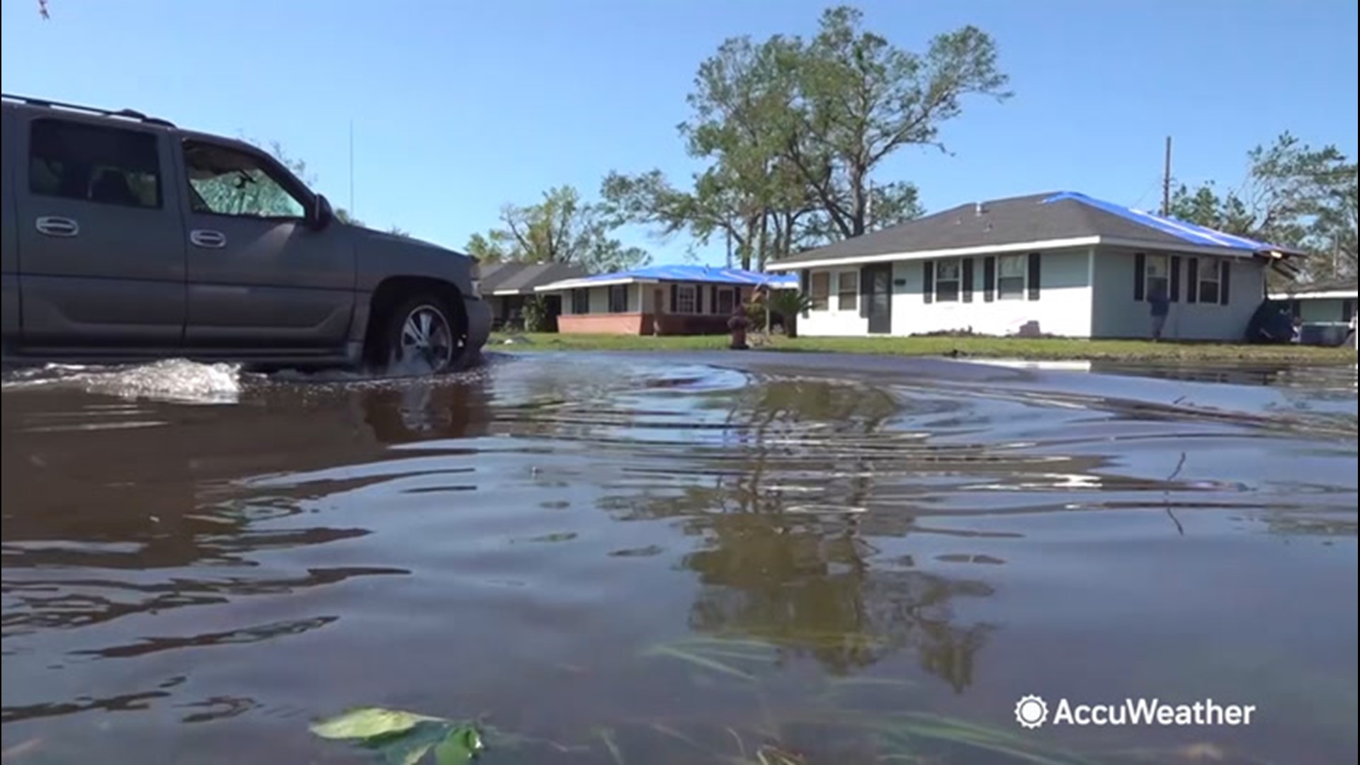 One woman told AccuWeather's Bill Wadell she regrets the decision not to evacuate for Hurricane Delta. Five inches of water flooded her home in Lake Charles.