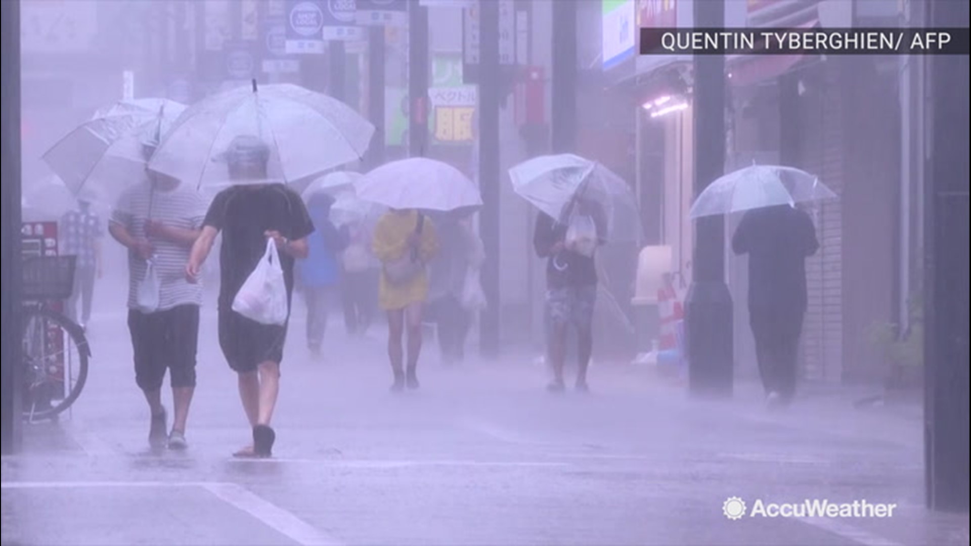 More than 1.6 million people were given evacuation orders as powerful typhoon Hagibis neared Tokyo, Japan, on Oct. 12. The storm is predicted to bring winds as fast as 134 mph and make the sea extremely violent.