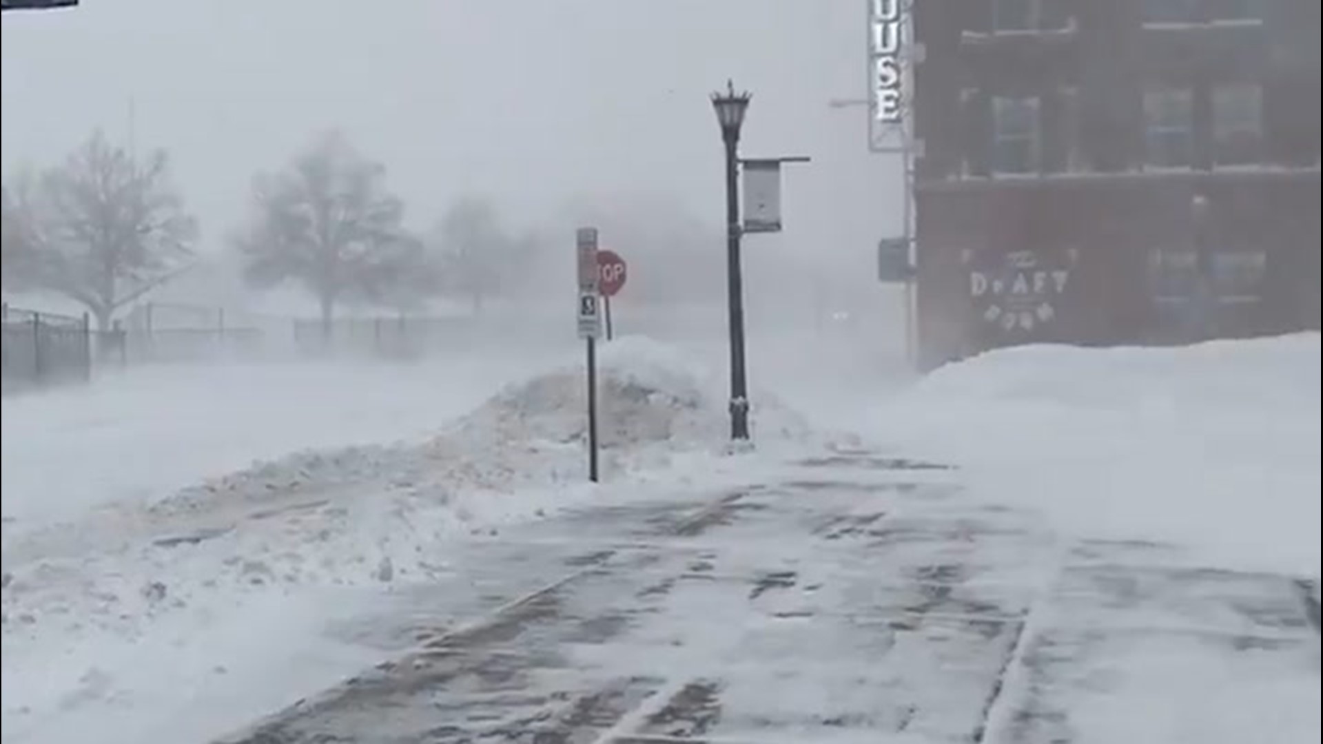 A heavy snowstorm blew through Buffalo, New York, on Dec. 26, covering the ground and creating slick roads.