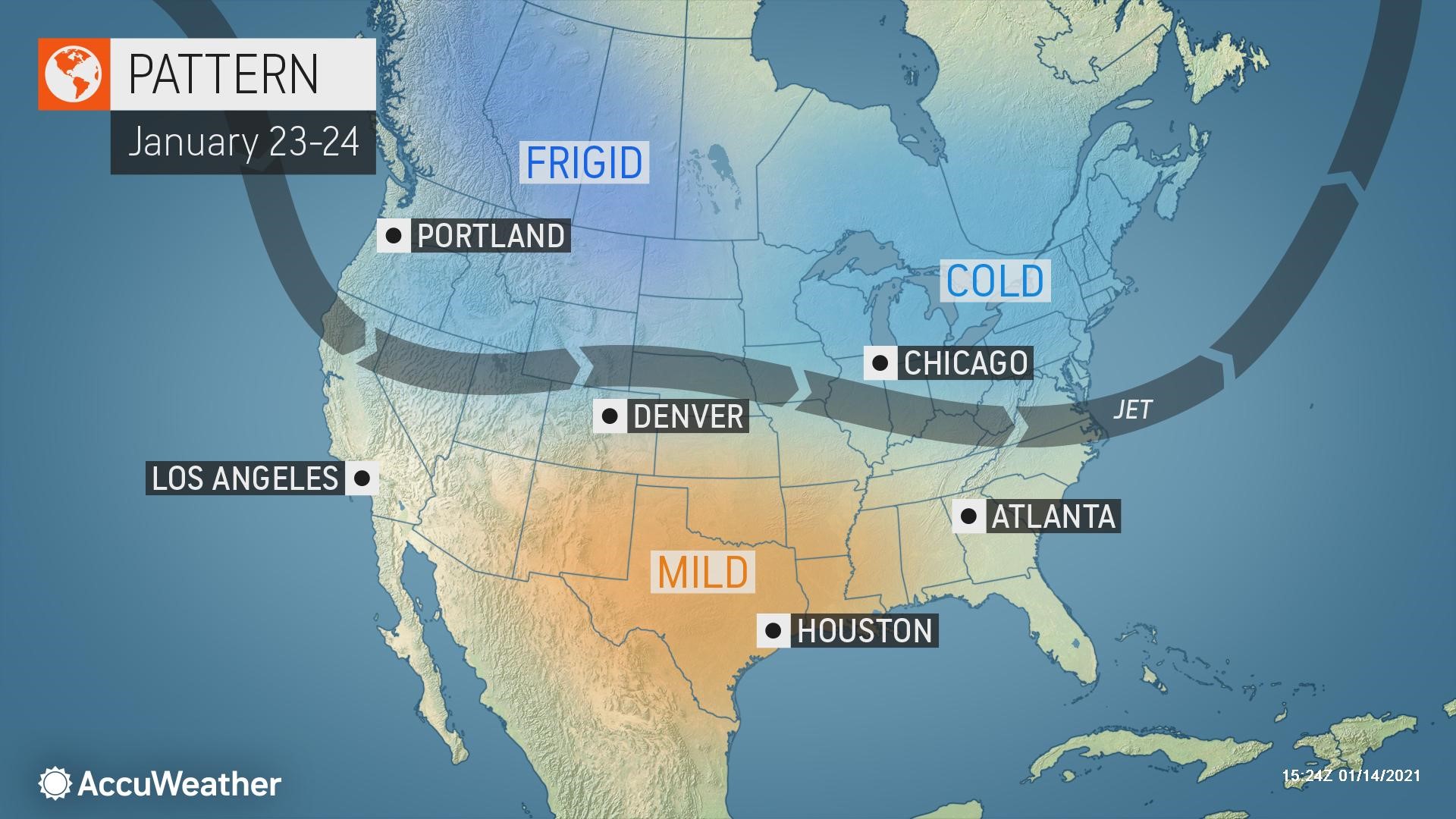 When will the US feel the impact of the polar vortex?