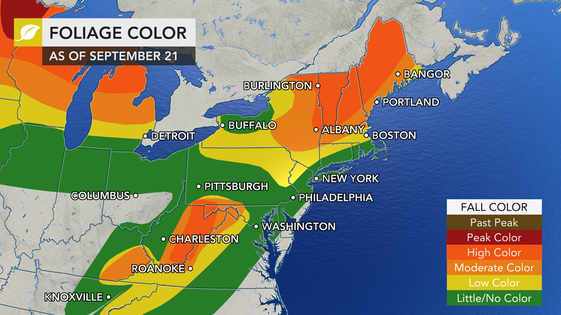 Peak Foliage Vermont 2020 Map How To Enjoy Fall Colors In 2020 | Wfaa.com