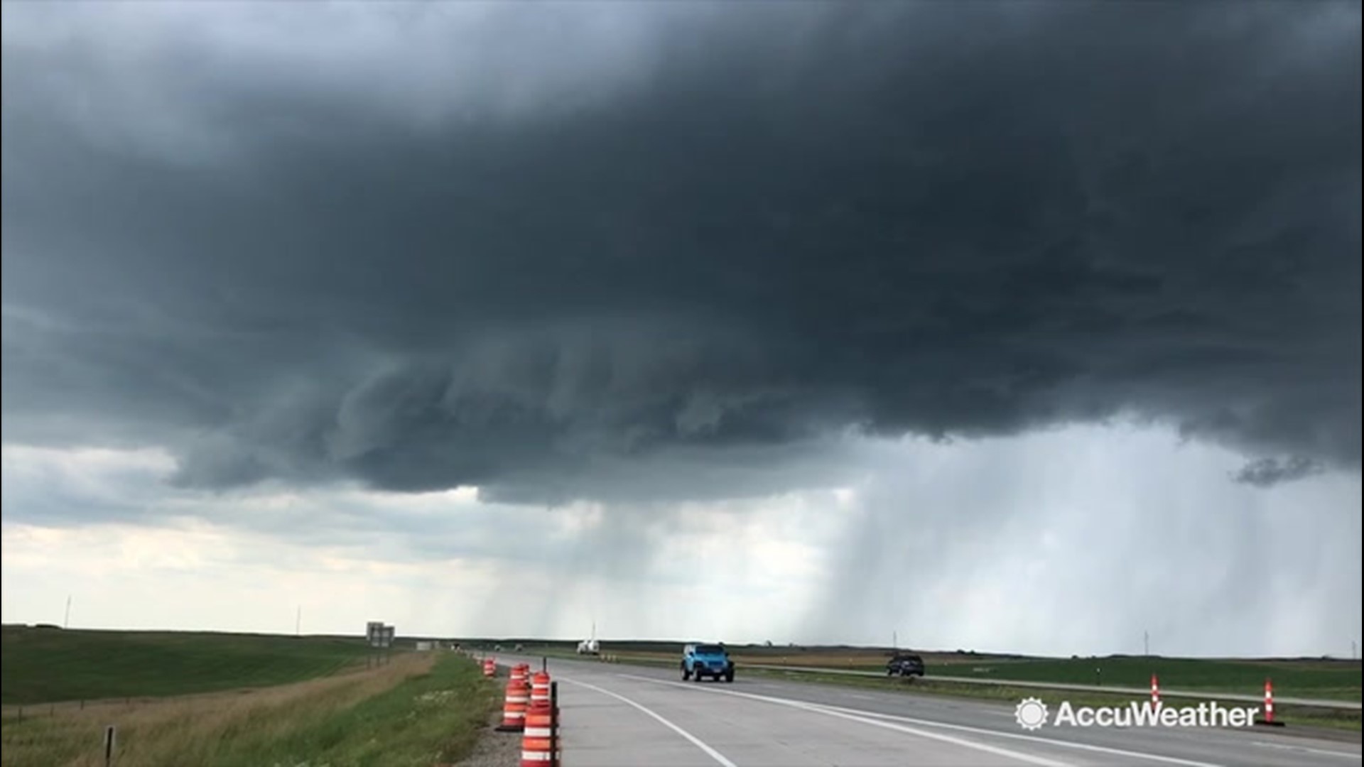 AccuWeather's Reed Timmer spotted this severe thunderstorm near Kadoka, South Dakota, on August 9. Multiple storms were spotted across South Dakota, some with the potential to become tornadoes.