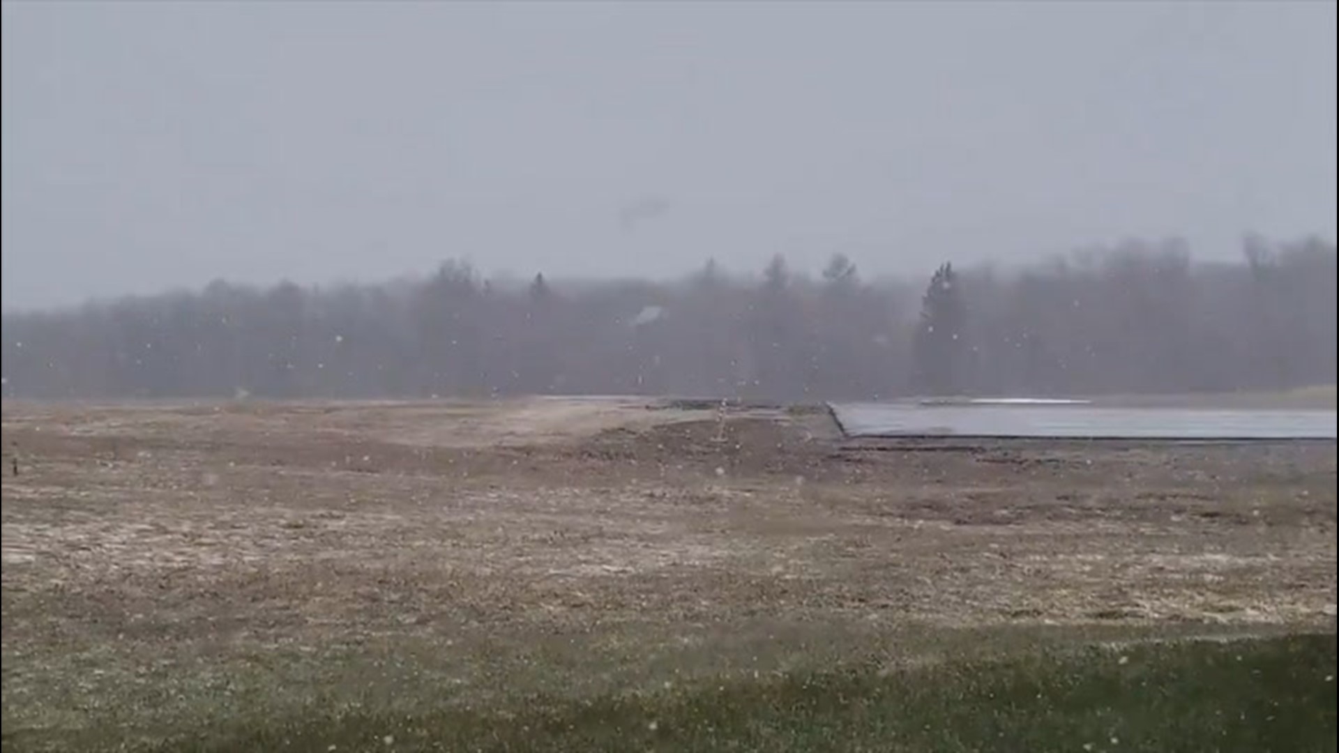 Flakes were flying in Caribou, Maine, on May 12.