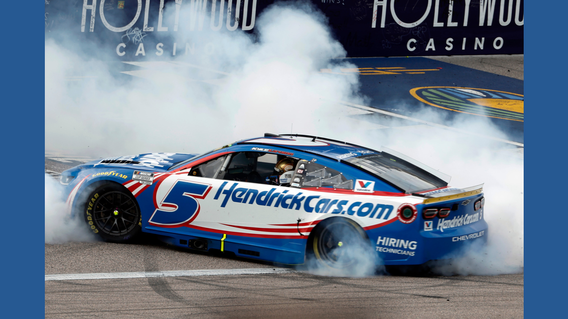 Flat Cheeks Sign Larson finally stumbles in NASCAR's championship. Was it just a bad day ...