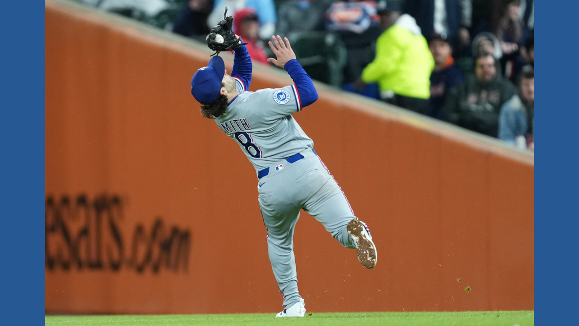Rangers say second baseman Josh Smith will be hospitalized at least a week with viral meningitis
