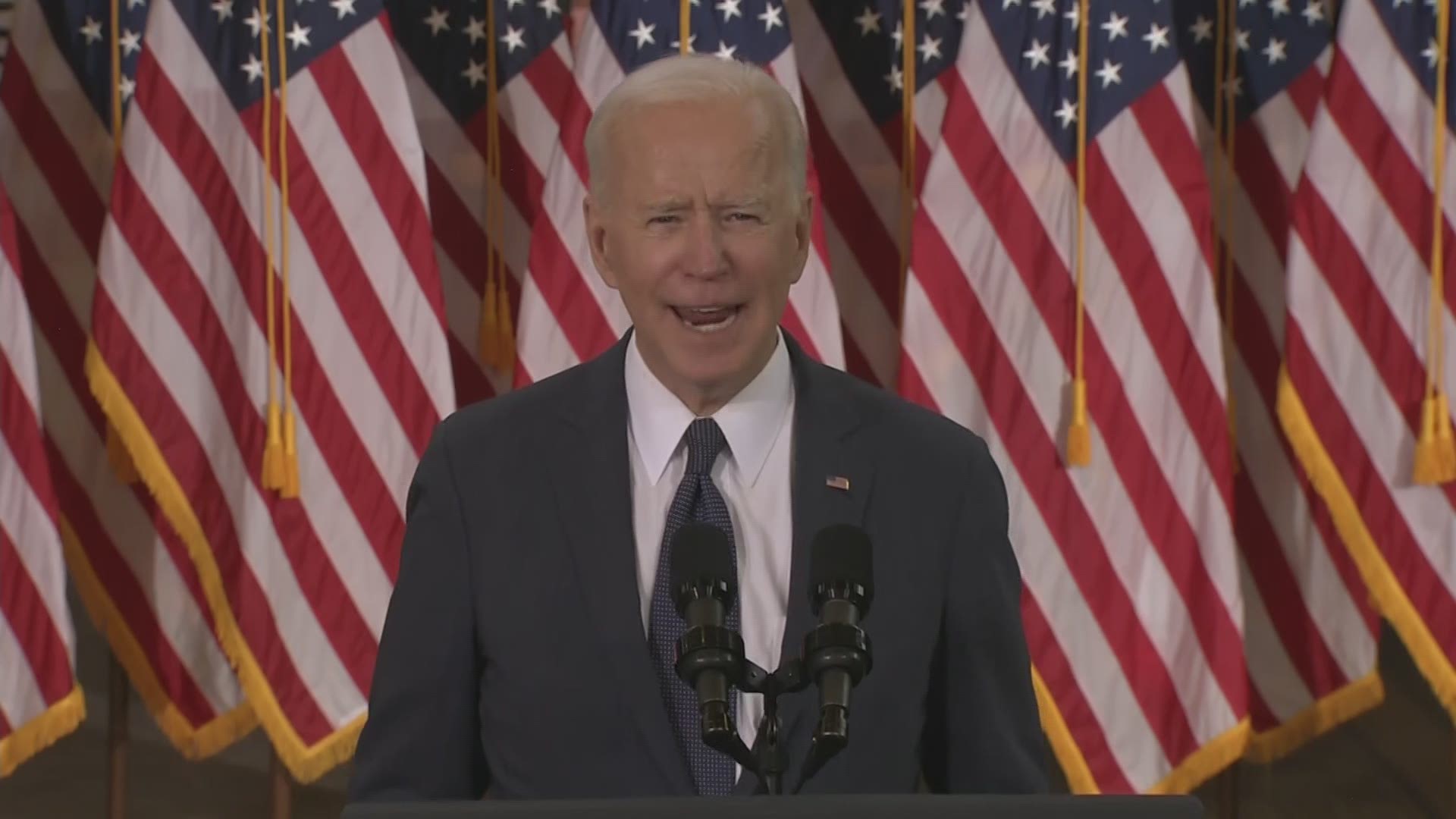 Joe Biden is pushing a massive $2 trillion bill to increase taxes to help provide millions for improvements on roads, bridges and transition to clean energy.