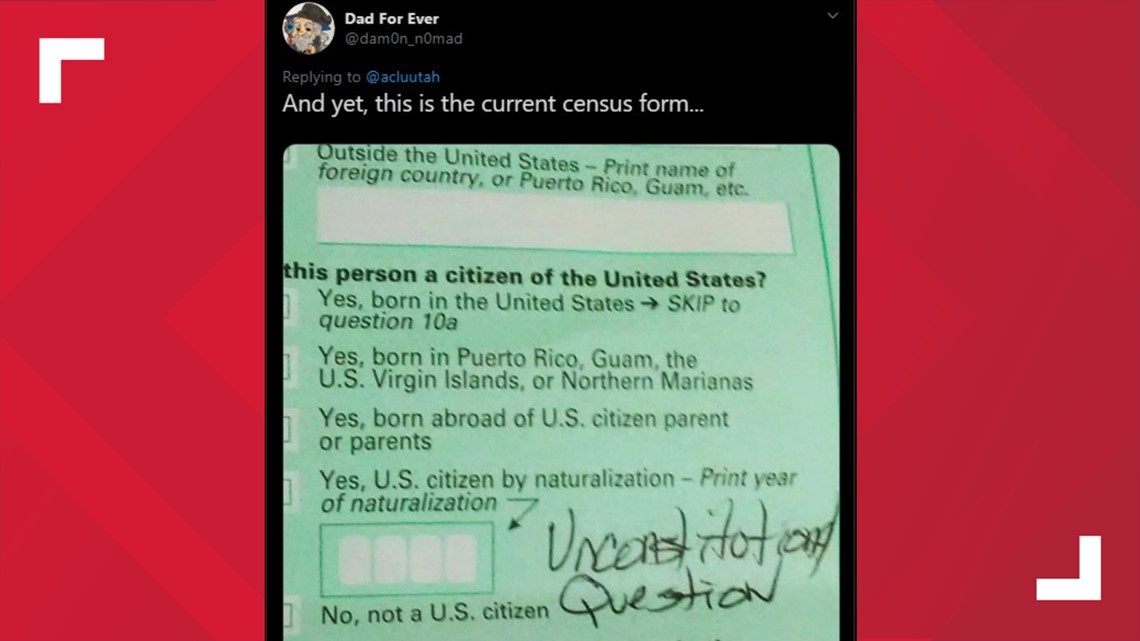 Verify No A Citizenship Question Didn T Make It On The 2020 Census Wfaa Com