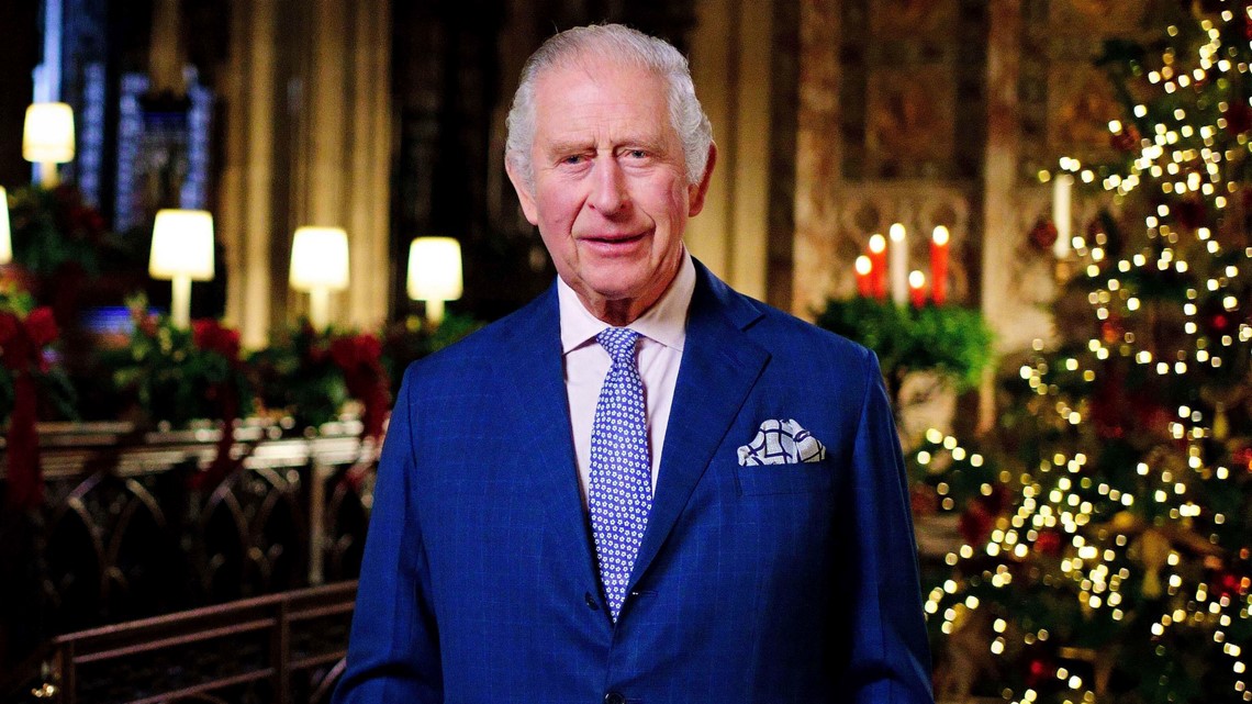 King Charles salutes late queen, public workers in speech