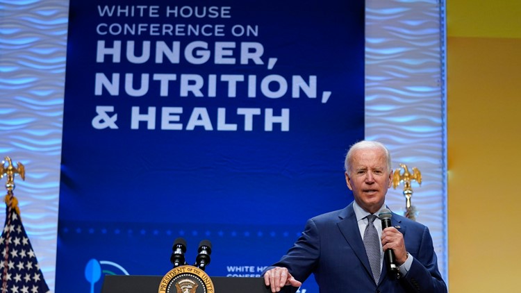 Biden sets goal to end hunger in US by 2030