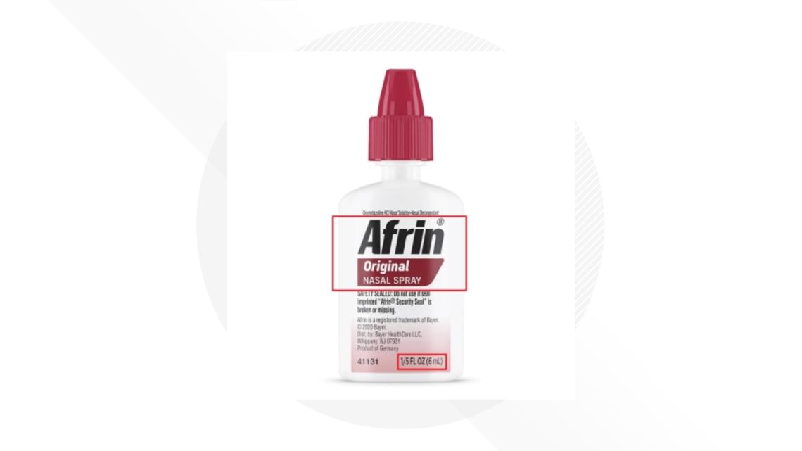 Nearly 800,000 Afrin nasal sprays recalled over safety risk for children
