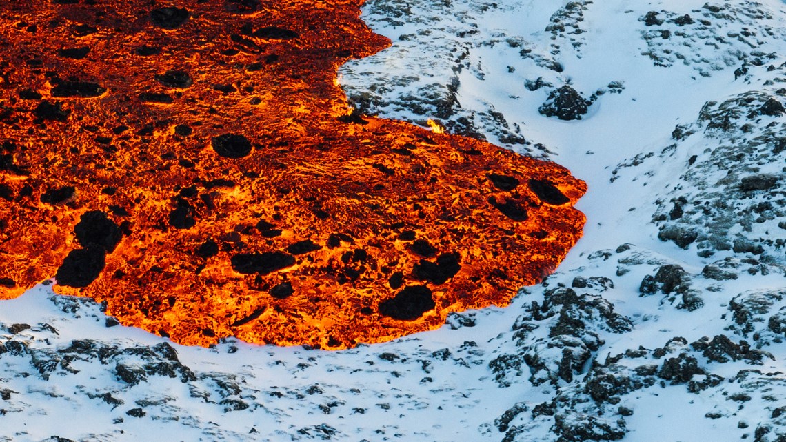 A volcano in Iceland is erupting again, spewing lava and cutting heat ...