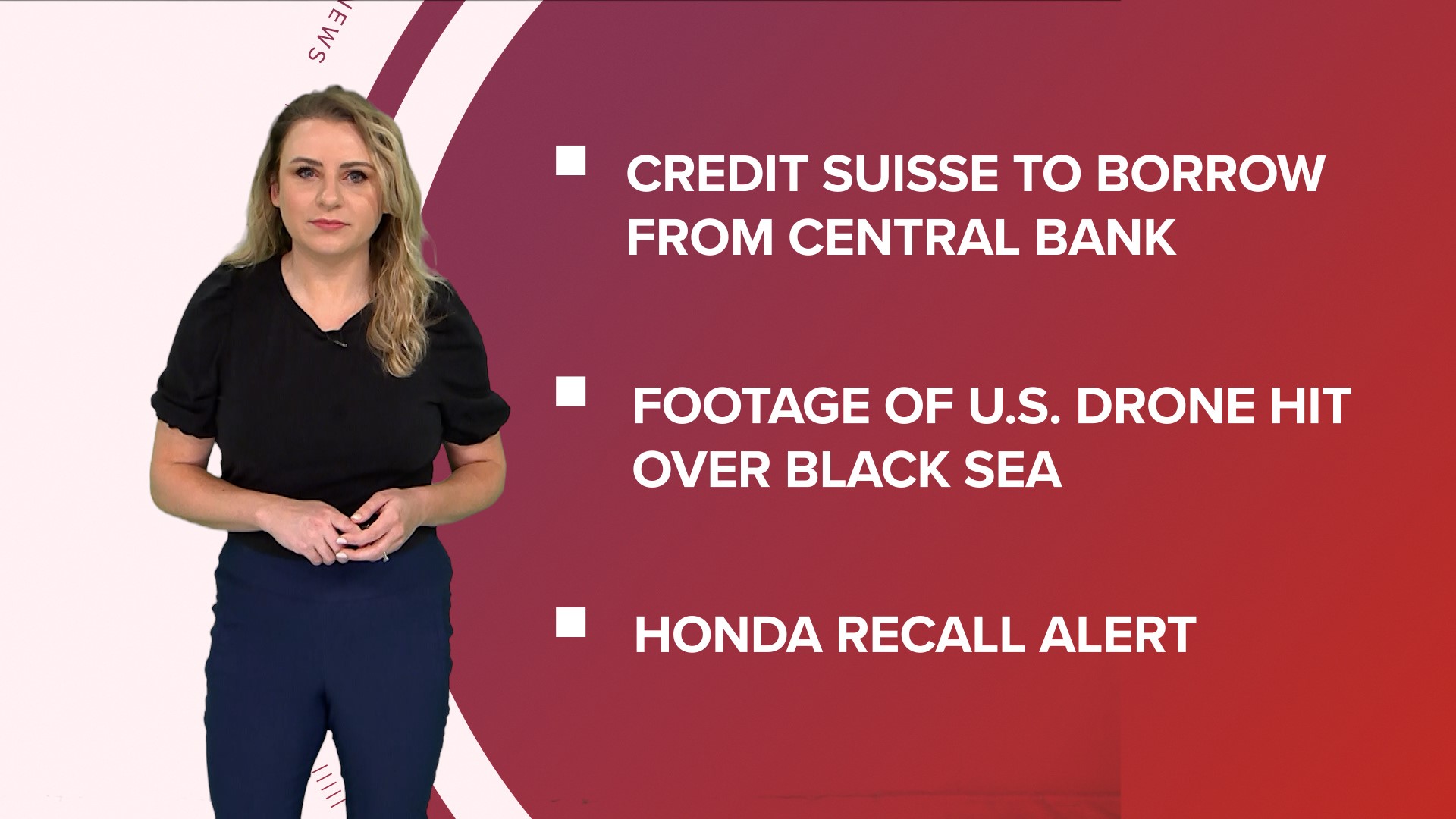 A look at what is happening in the news from footage released of a US drone being hit by Russian jets to a Honda recall and a new favorite dog breed.