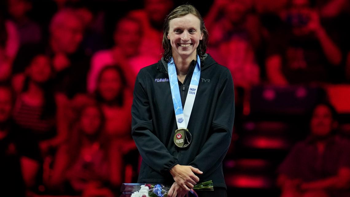 Katie Ledecky heading to her fourth Olympics, wins 400 freestyle | wfaa.com