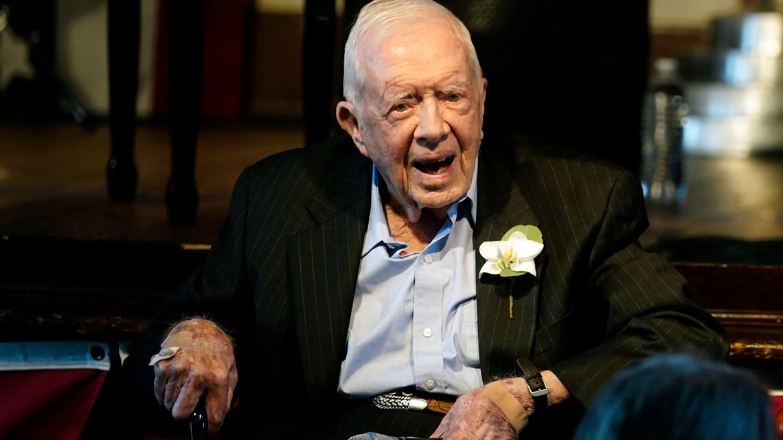 President Jimmy Carter entering hospice care