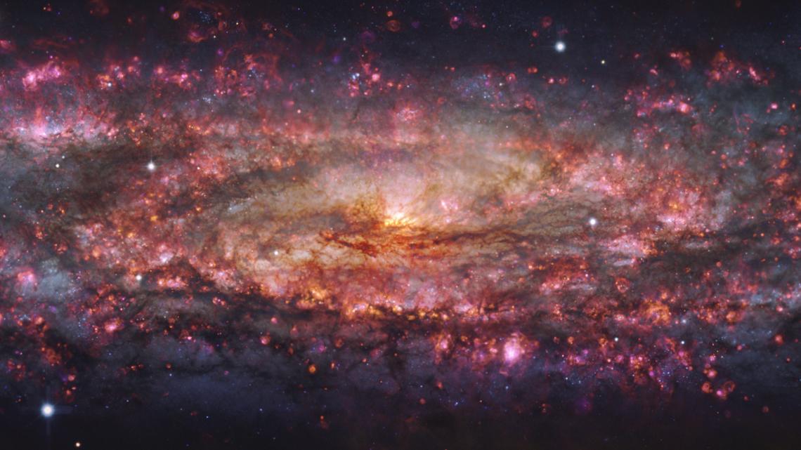 Astronomers unveil dazzling Sculptor galaxy image | wfaa.com