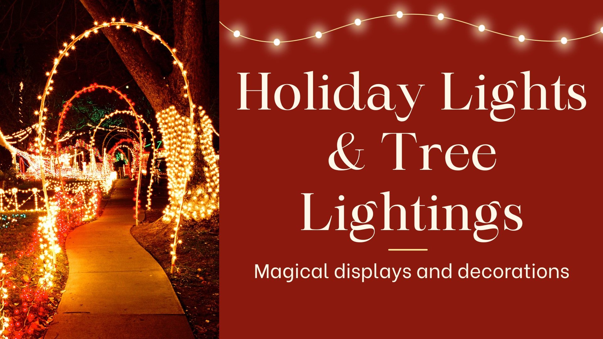 A look at different holiday light displays around the world, plus a glimpse into different tree lighting ceremonies in the U.S. in 2023.