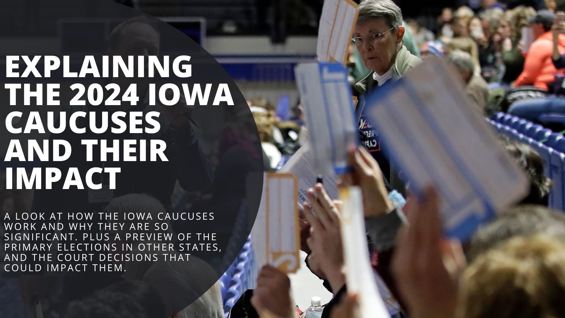 Explaining how the Iowa caucuses work and their significance. Plus a preview of the primaries in other states, and the court decision that will impact ballots.