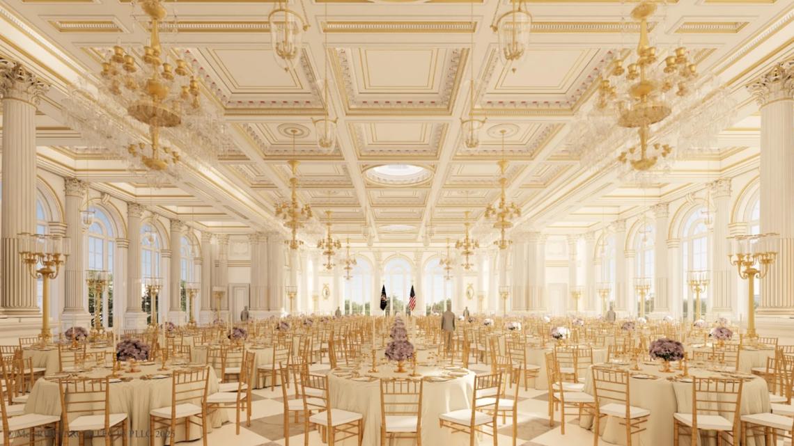 White House to replace East Wing with new ballroom space