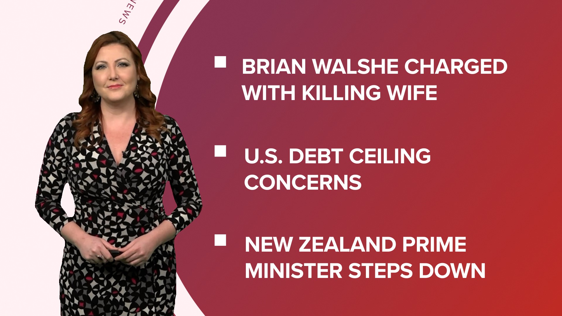 A look at what is happening in the news from Brian Walshe being charged with his wife's murder to US debt ceiling concerns and Dolly Parton's 77th birthday.