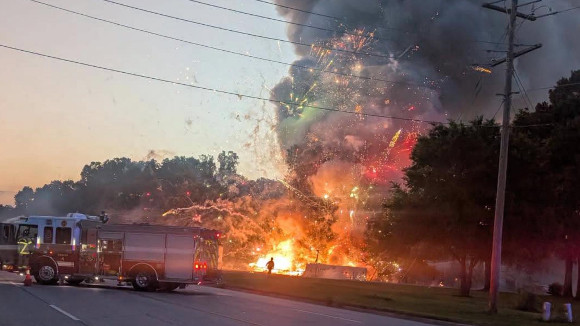 Stand First Examples VIDEO: Fireworks stand goes up in flames, launching an unplanned show ...