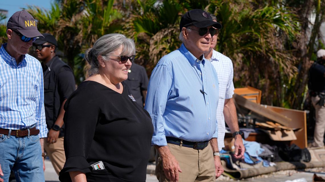 Hurricane Milton: Biden arrives in Florida to survey damage | wfaa.com