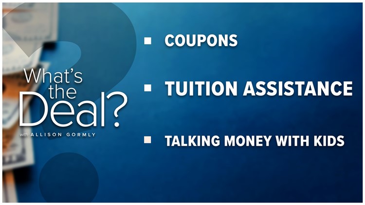What's the Deal with coupons, tuition assistance and talking money with kids