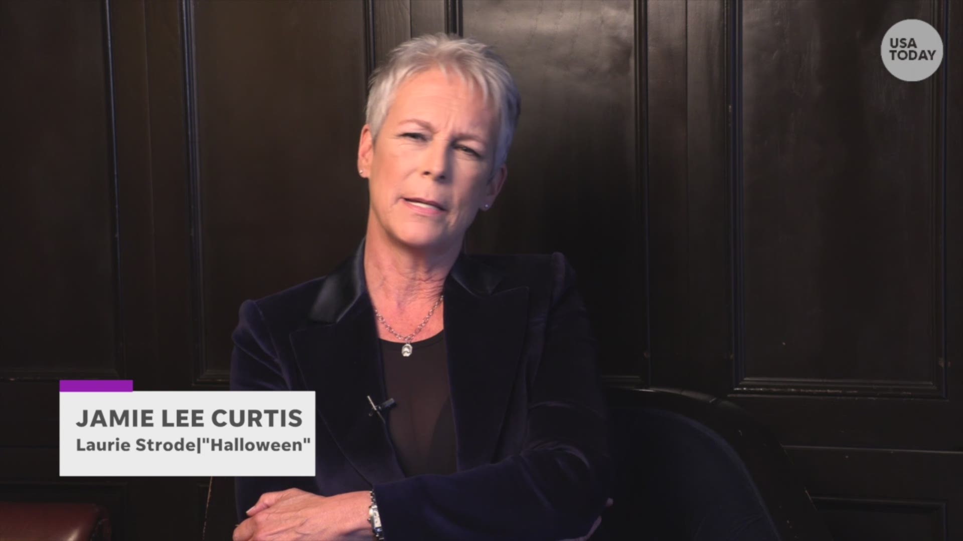 Jamie Lee Curtis returns as Laurie Strode in "Halloween." She talks to USA TODAY about the (in)famous mask worn by the murderous Michael Myers. Robert Hanashiro, USA TODAY
