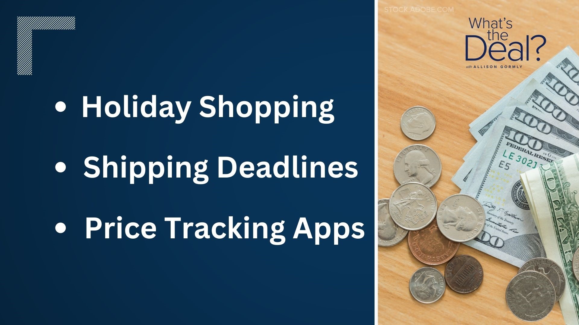 A look at what's the deal with holiday shopping and consumer spending amid inflation, plus shipping deadlines to keep in mind and price tracking apps to help save.