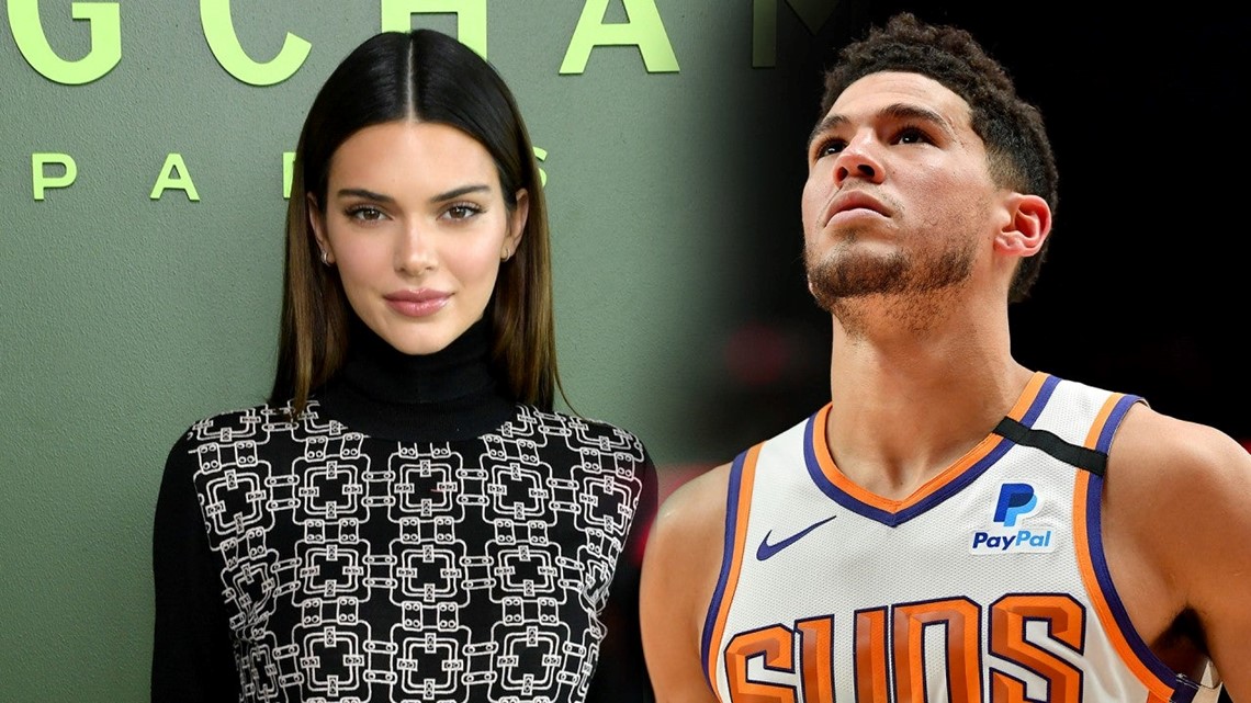 Devin Booker and Kylie Jenner play arcade hoops in new video
