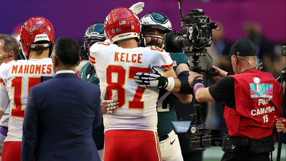 Chiefs' Travis Kelce, Eagles' Jason Kelce reminisce about