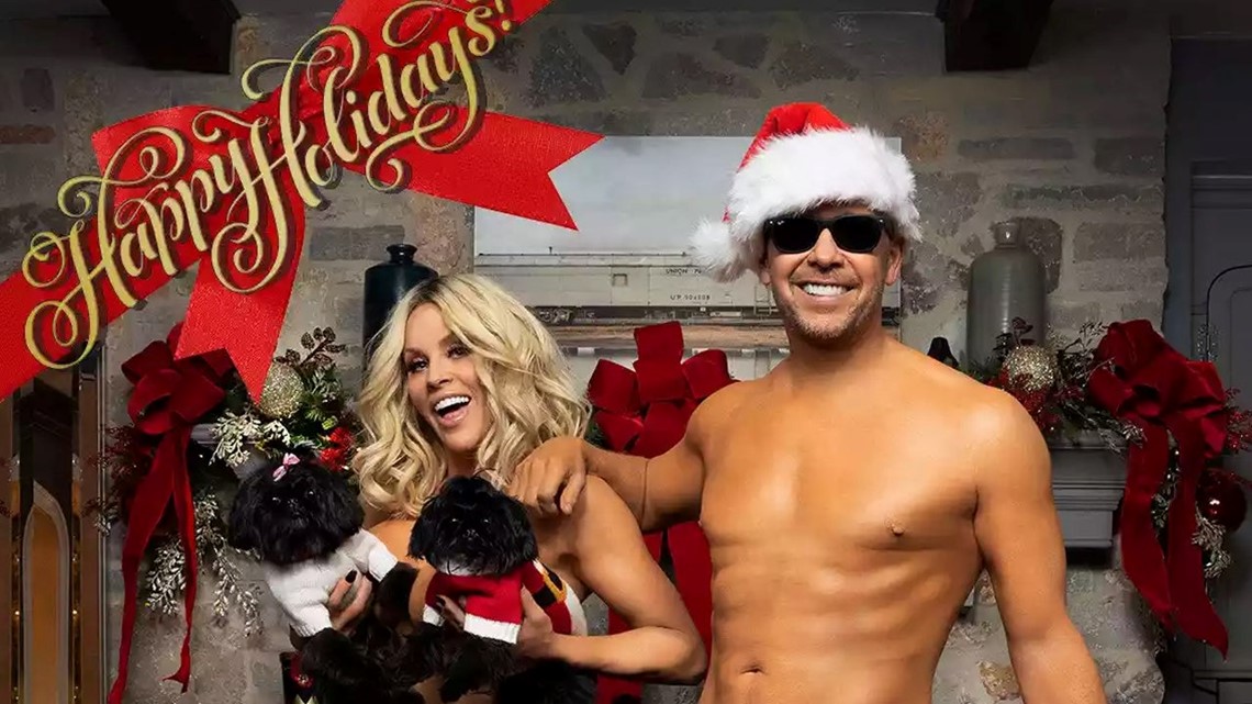 Jenny McCarthy and Donnie Wahlberg Strip Down for Naked Holiday-Themed Ad wfaa