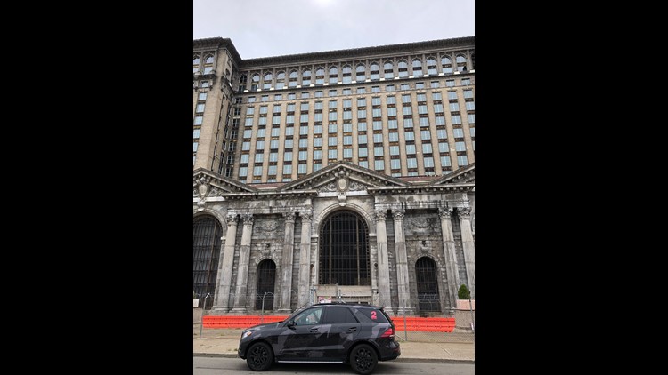 Synaptic prototype vehicle in Detroit testing fingerprint technology.