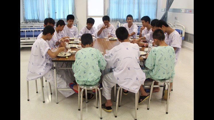 Thai youth soccer team leaves hospital after being trapped in cave