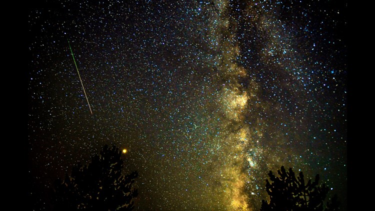 Dozens of meteors shot across the sky over the weekend during the annual Perseid meteor shower. See