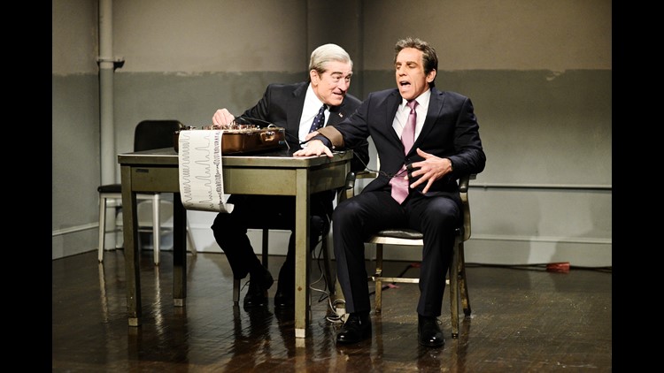 NATION-NOW
SNL De Niro Stiller reunite as Mueller Cohen for a 'Meet the Parents' lie-detector test SNL De Niro Stiller reunite for Cohen spoof