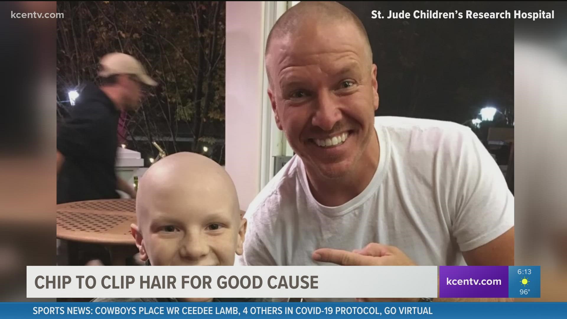 Chip Gaines will cut his hair to be donated to children with hair loss and is asking for donations to benefit St. Jude Children's Research Hospital.