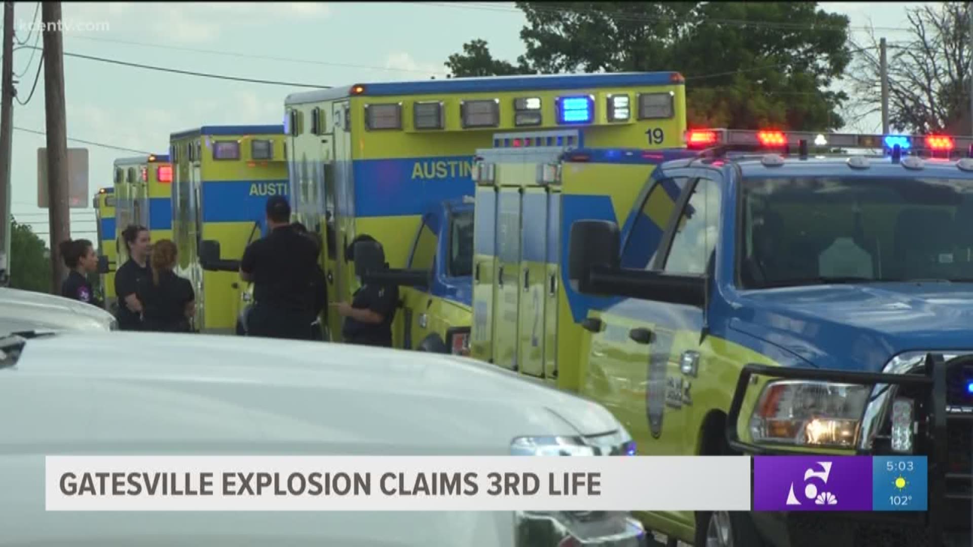 A third victim has died as a result of last month's deadly hospital explosion in Gatesville. 