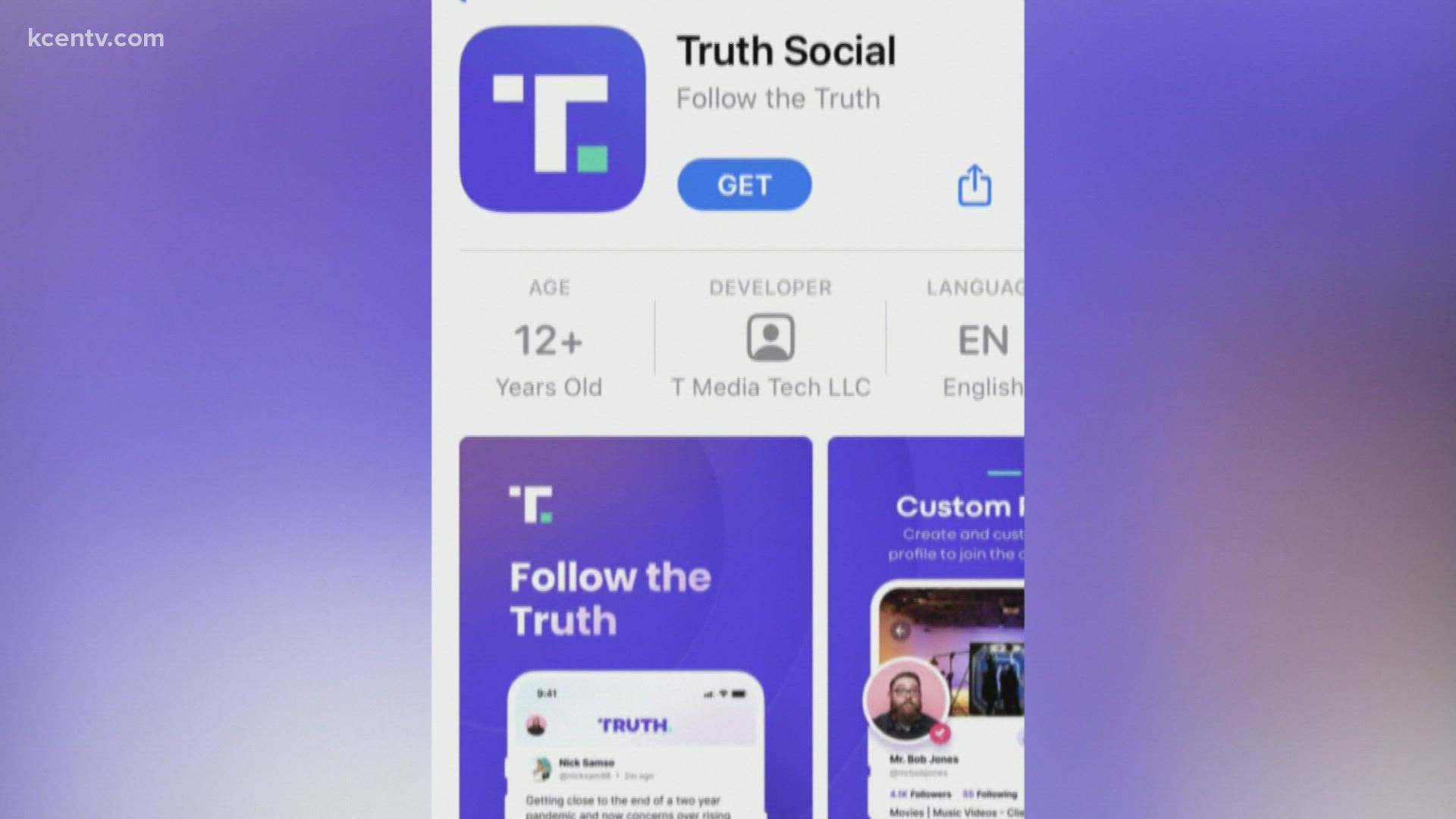 The Truth Social App is currently only available through the iPhone Apple store.
