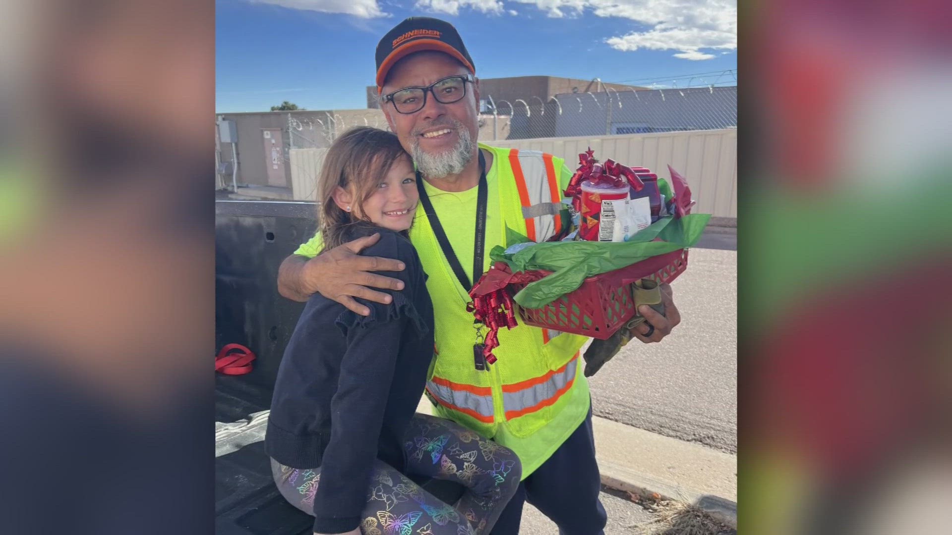 A Central Texas truck driver extended a helping hand to a family who had recently made the move to Colorado.