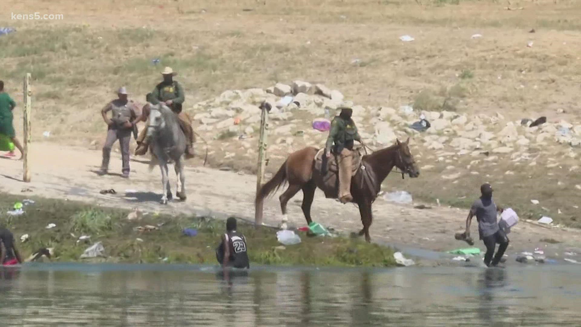 Border Patrol Chief Raul Ortiz said agents regularly use horses to patrol the river, and that the agency would look into what happened.