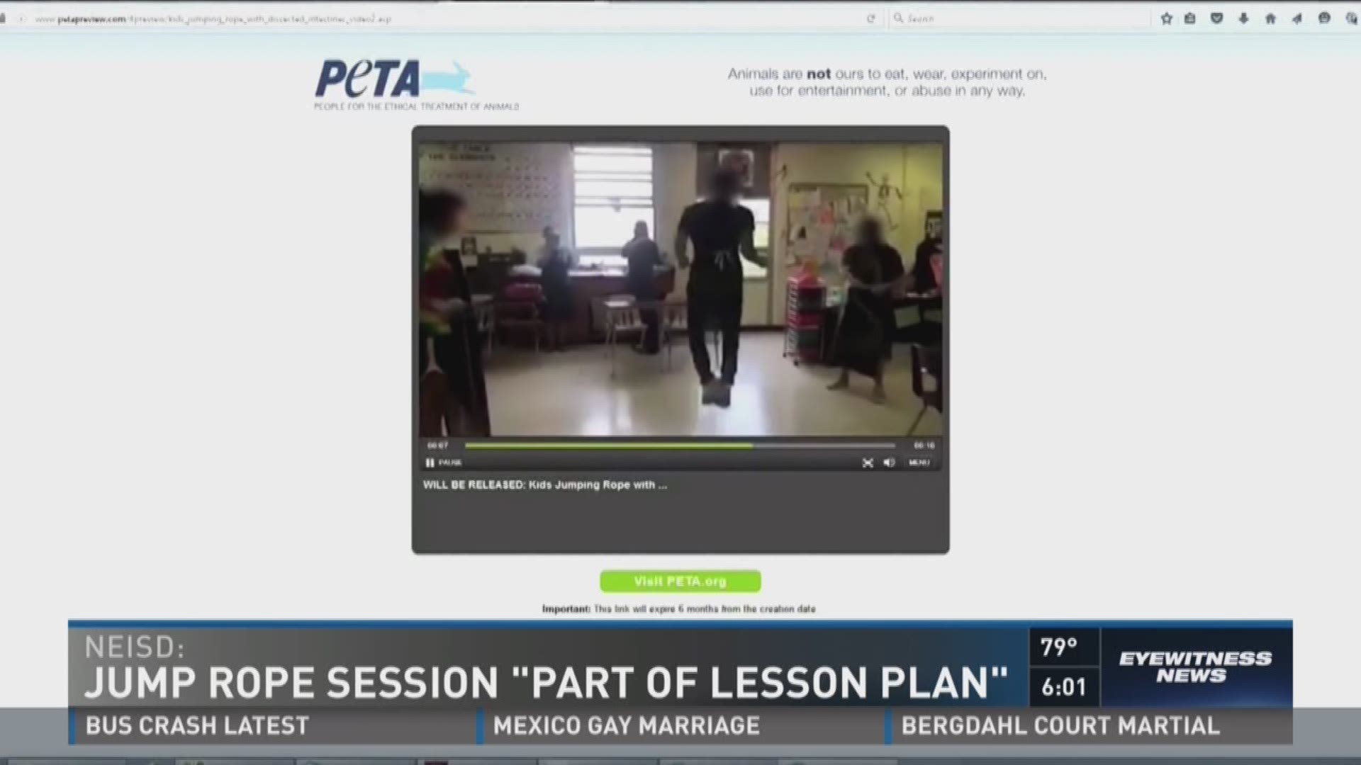 S.A. high schoolers film jump rope session with cat intestines in