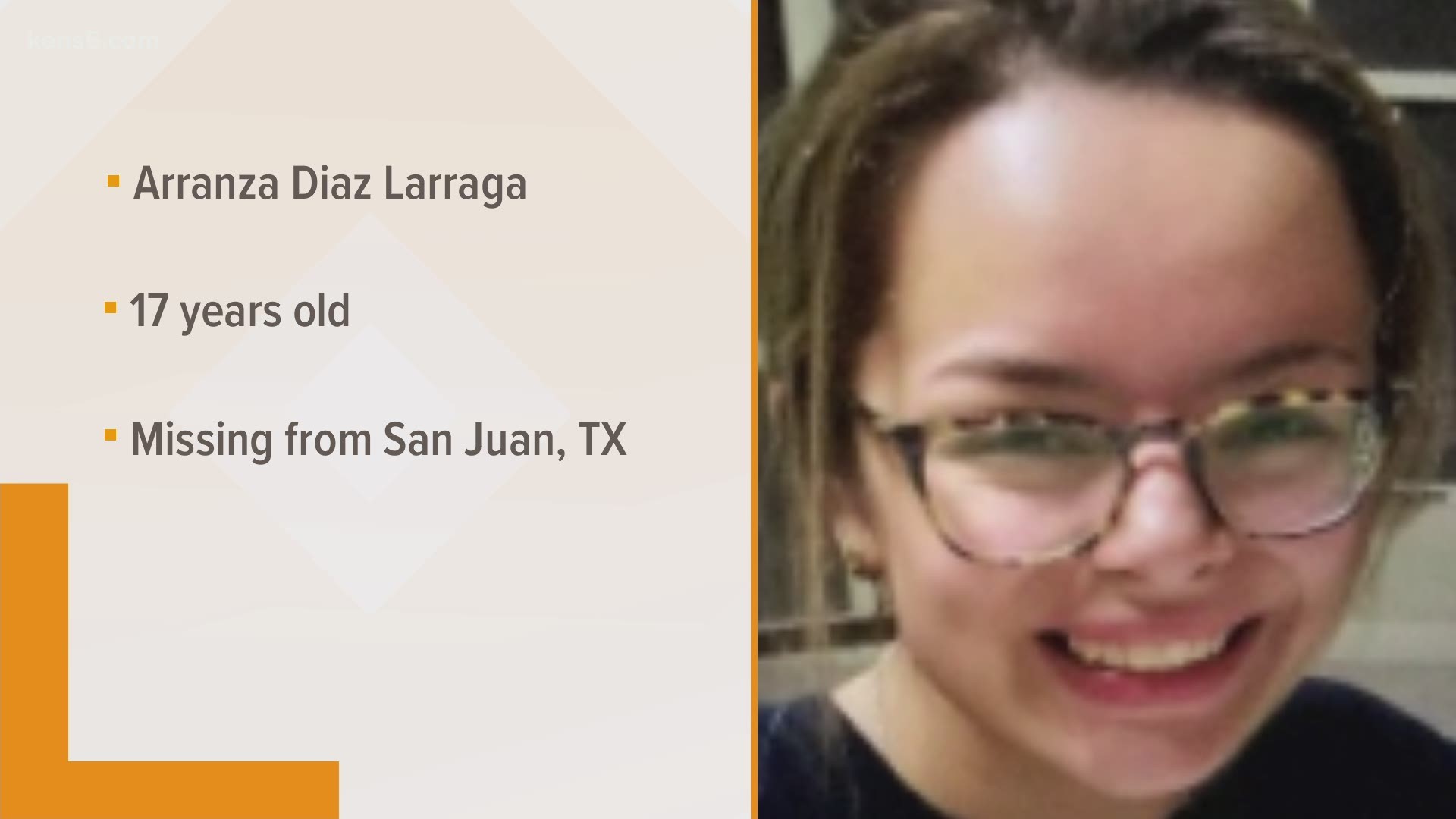 Arranza Diaz Larraga was last seen Tuesday evening.