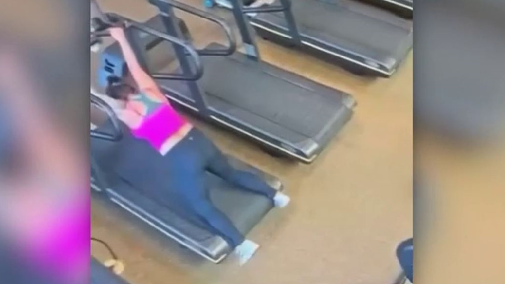 Viral Video Woman Falls On Treadmill At Gym And Loses Her Pants 2338