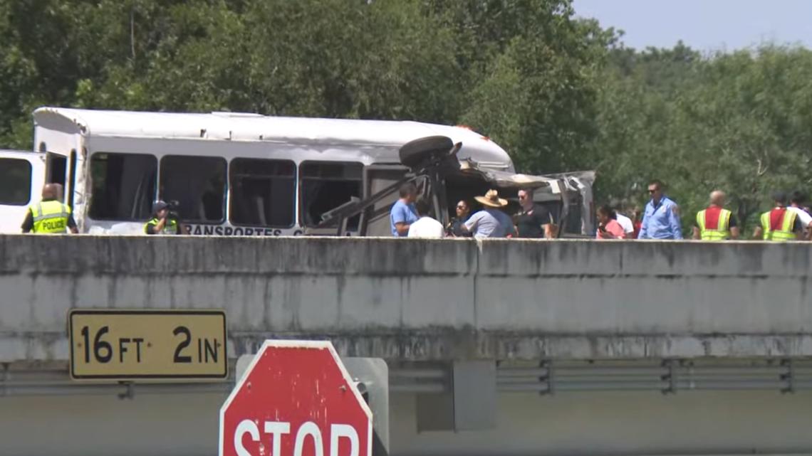 4 dead, several hurt after stolen car crashes into bus on Texas highway ...