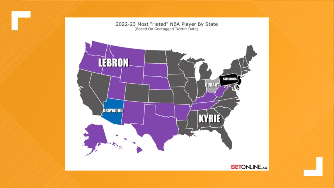 Social media survey has LeBron James the most disliked player