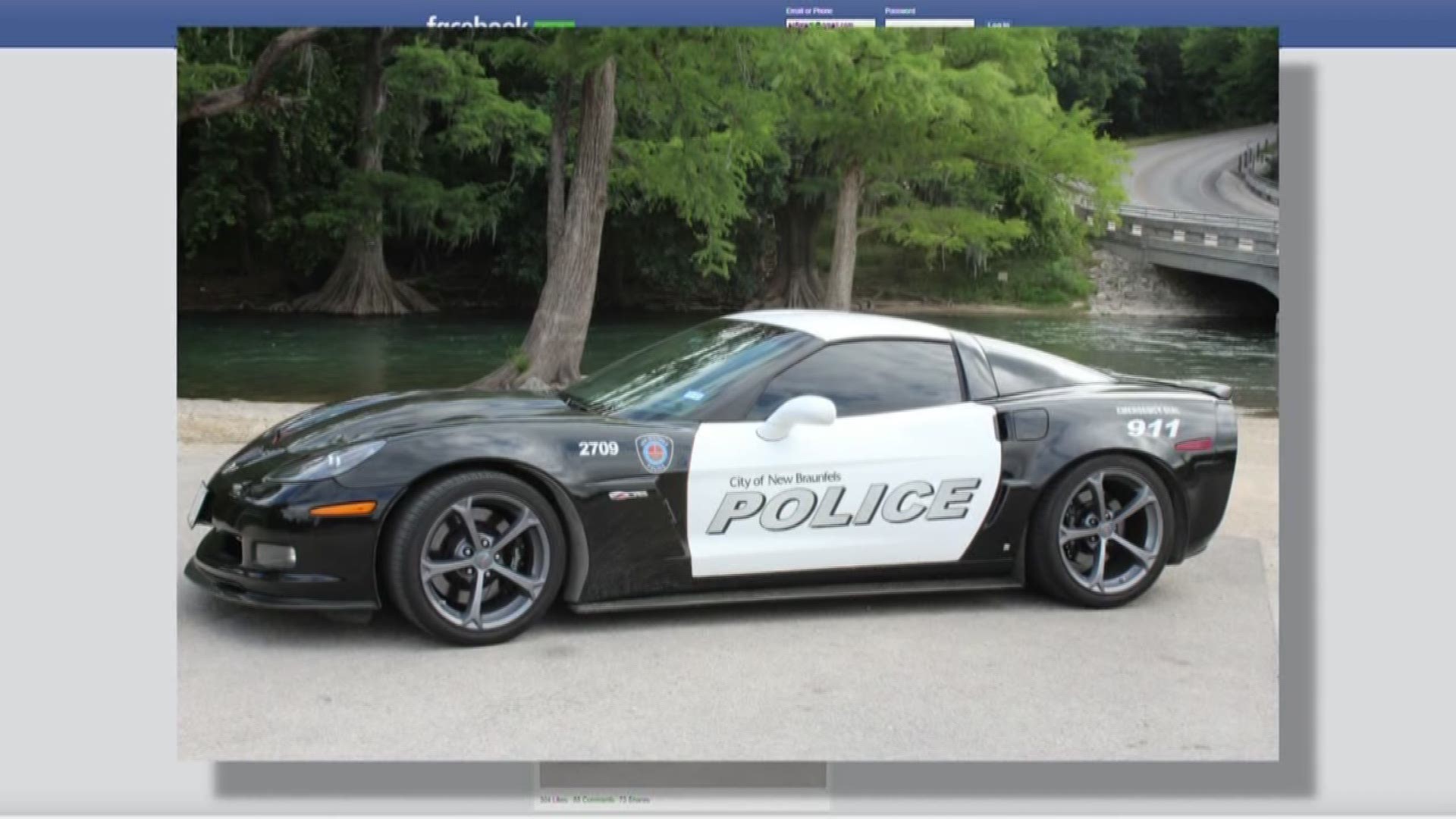 NBPD shows off new Corvette police cruiser