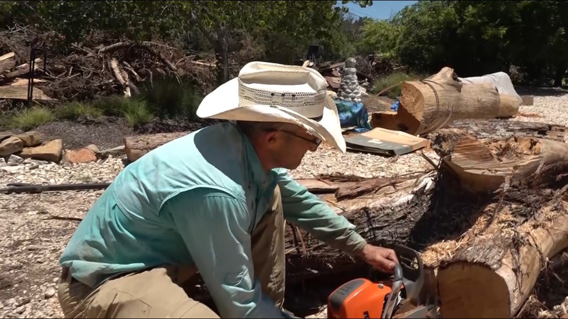 ‘We want to see this wood redeemed’: Kerrville carpenter working to salvage cypress trees after floods