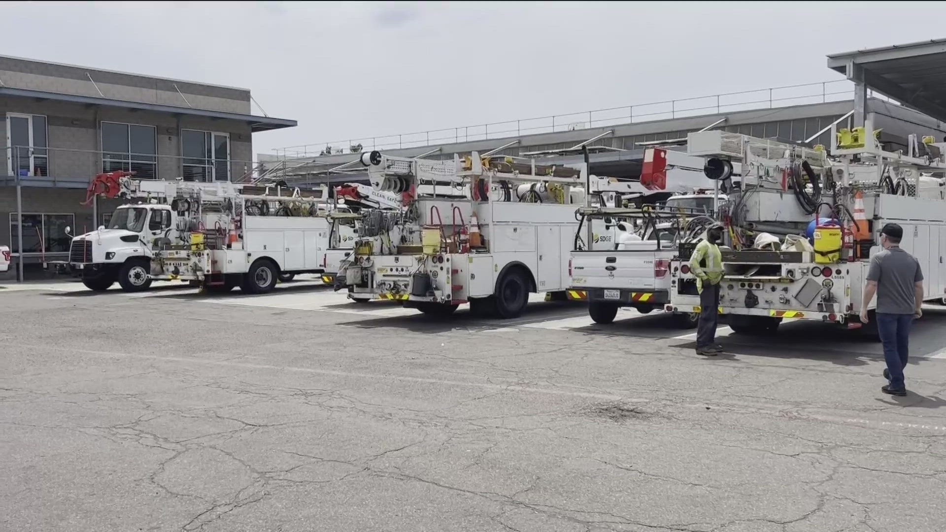 SDG&E says it has prepared necessary equipment and has increased the number of crews to be able to respond to any outages.