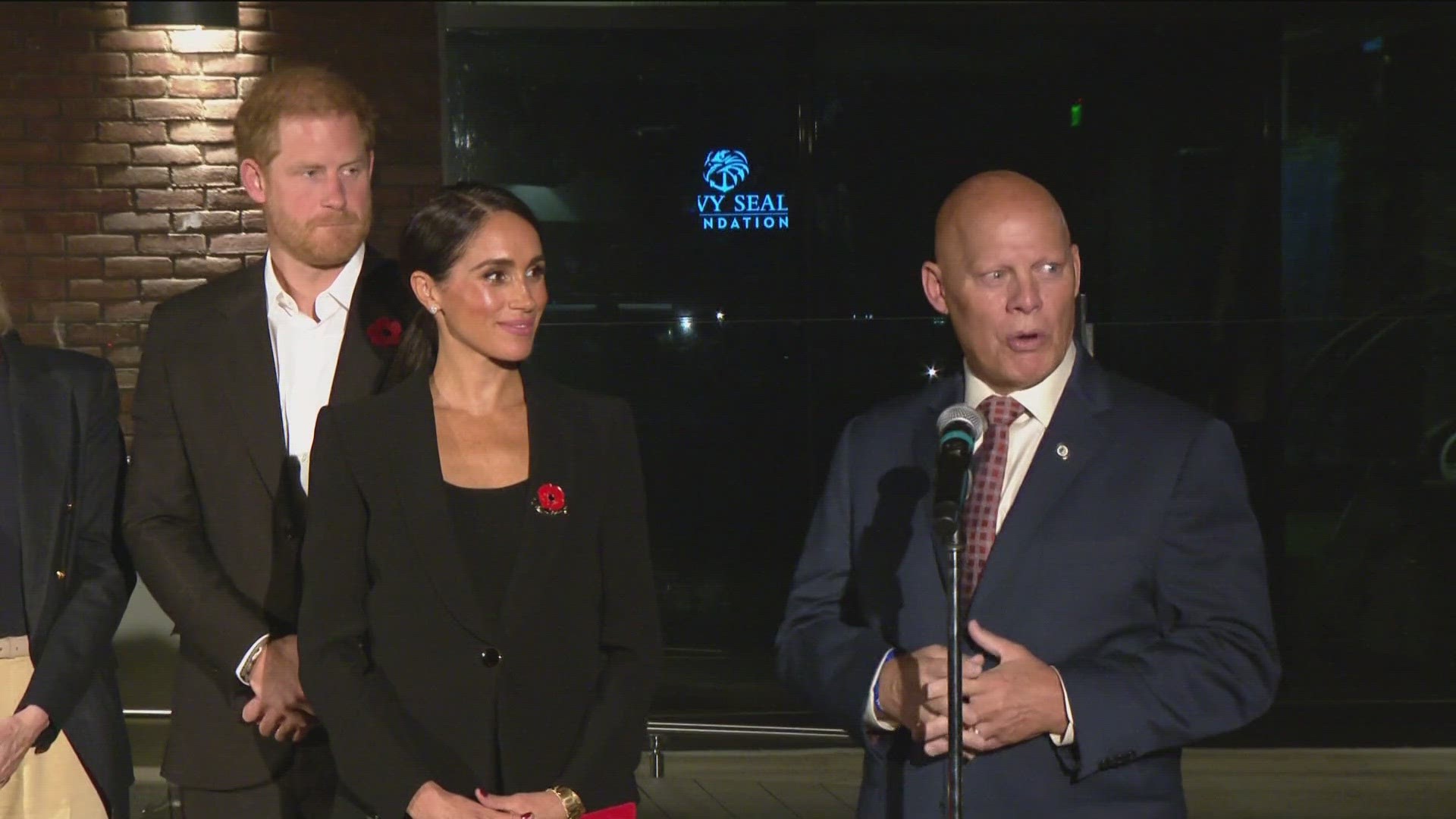 The Duke and Duchess of Sussex joined the Navy SEAL Foundation for the opening of a revolutionary training facility for veterans in Downtown San Diego.